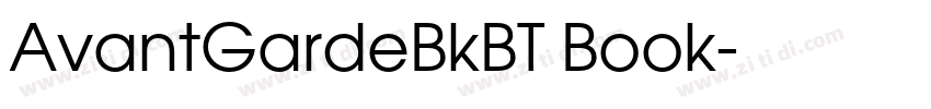 AvantGardeBkBT Book字体转换